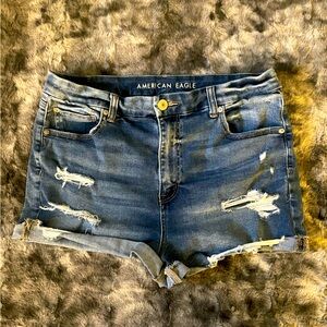 American Eagle Outfitters Denim Jean Shorts Stretch Size 16